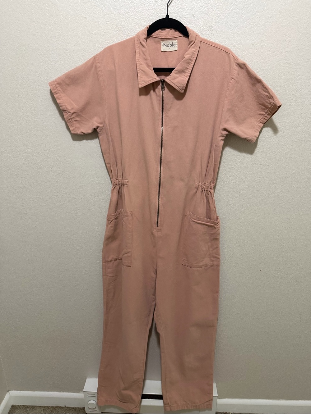 Noble Utility Suit Dusty Rose Size Large Organic Cotton Canvas Slow Fashion